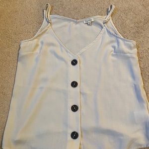 Lily White Button Cami